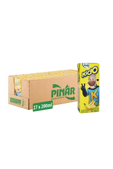 Pınar Kido Muzlu Süt 180 ml X 27 Adet