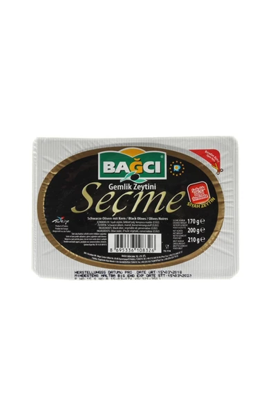 Bağcı Siyah Seçme Zeytin 200 gr