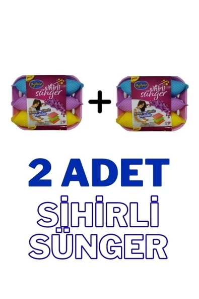 MyClean My Clean Sihirli Sünger-2 Adet 3'lü Sünger