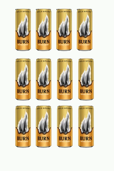 Burn Gold Spark Enerji Içeceği 250 ml X 12 Adet