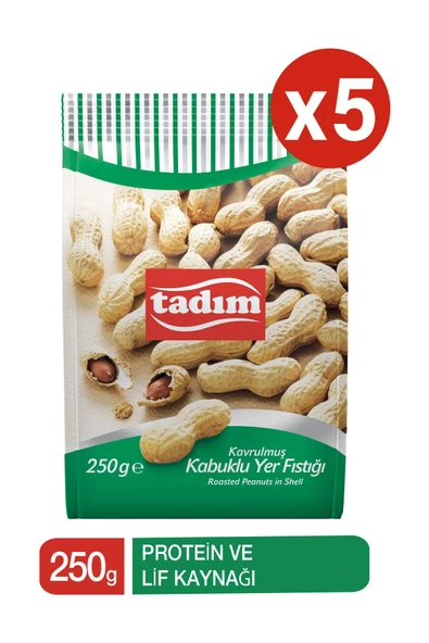 Tadım Kabuklu Yer Fıstığı 250 gr X 5 Adet