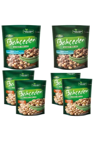 Bahçeden 2 Deniz Tuzlu Fındık 145gr 4 Antep Fıstığı 150 gr