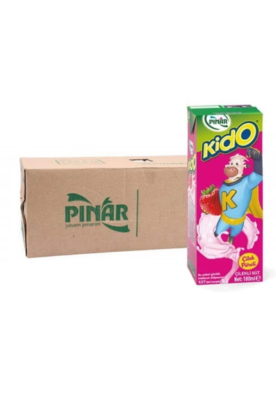 Pınar Kido Süt Çilekli 180 ml x 27 Adet