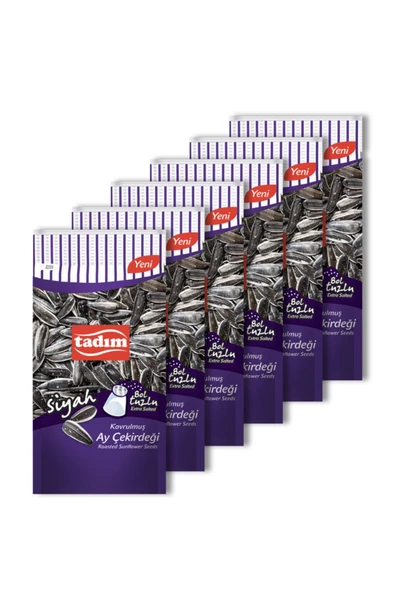 Tadım TADIM SİYAH BOL TUZLU AY ÇEKİRDEĞİ 200GR X 6 ADET - 2
