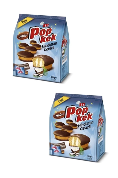 Eti Popkek Mini Hindistan Cevizli Kek 180 g x 2 Adet - 2