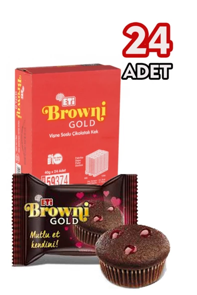 Eti Vişne Browni Gold 45gr 24 Adet - 2