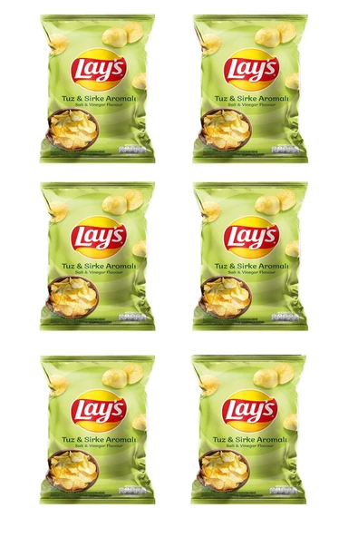 Lay's Sirke & Tuz Cips Süper Boy 6 Adet