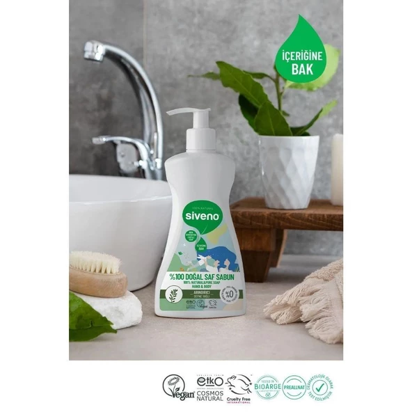 Siveno Defne Yağlı Doğal Saç Sabunu 300ml - Resim 5