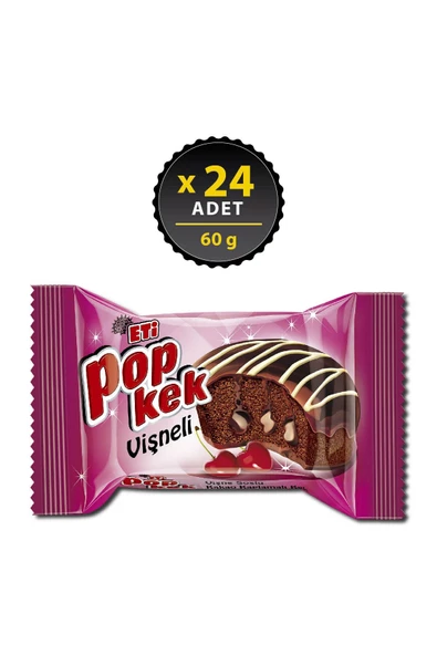 Eti Popkek Vişneli Kek 60 g x 24 Adet