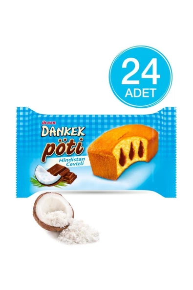 Ülker Dankek Pöti Hindistan Cevizli 35 Gr (24 Adet)