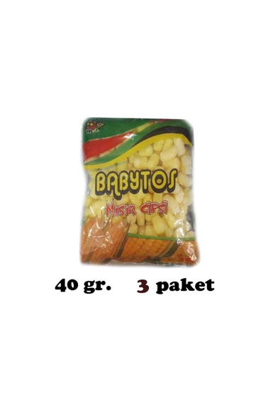 Babytoo Mısır Cips Dev Paket Nostaljik Efsane Tat Orjinal Lezzet 90 Lı Yıllar 40 Gr. 3 Adet