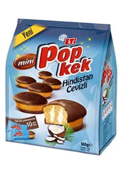 Eti Popkek Mini H. Cevizli 180 Gr. (4'LÜ)