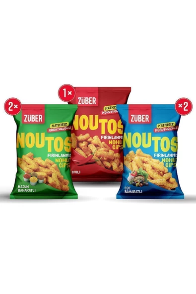 Züber Noutos Nohut Cipsi Tanışma Paketi 55g x 5 adet