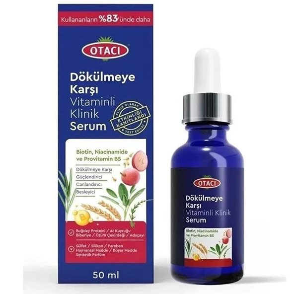 Otacı Dökülmeye Karşı Vitaminli Klinik Saç Serumu 50ml