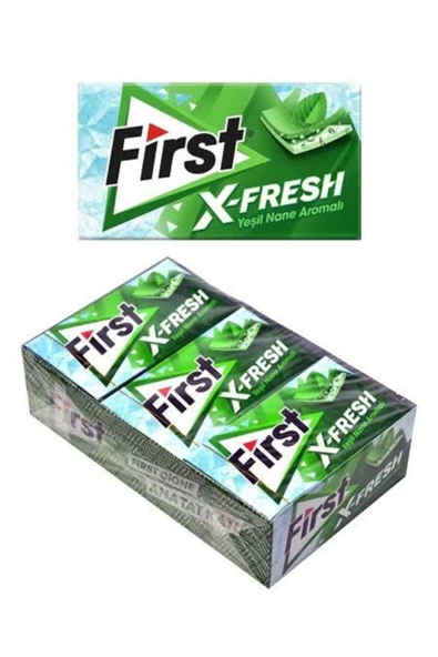 Mondelez First X-fresh Yeşil Nane Aromalı Sakız 12 Adet