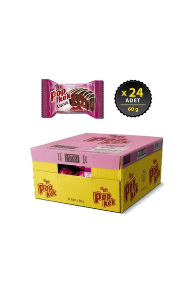 Eti Popkek Vişneli 60 Gr X 24 Adet