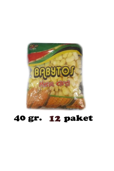 Babytoo Mısır Cips Dev Boyutta Nostaljik Efsane Tat 90lı Yıllar( 12 Adet)