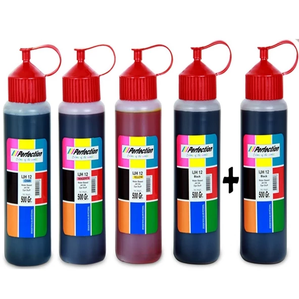 PERFECTİON Canon Uyumlu Gı-490 Pixma G2410/G2410/G3410/G4410 4 Renk Mürekkep Dolum Seti 5x500 gr.