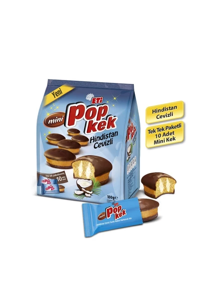 Eti Popkek Mini Hindistan Cevizli Kek 180 g x 2 Adet - 3