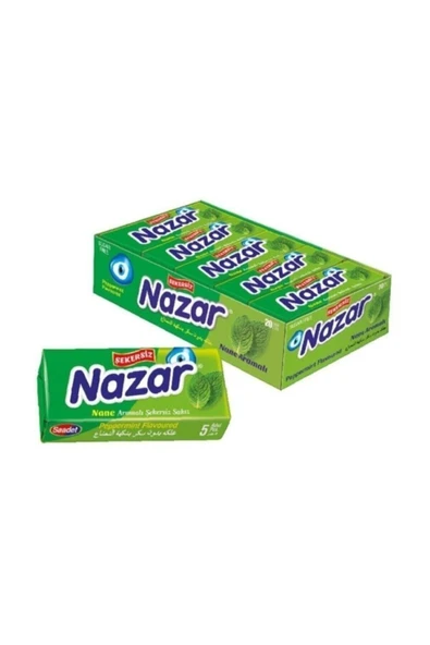 Nazar 5'li Nane Aromalı Sakız 20 Adet