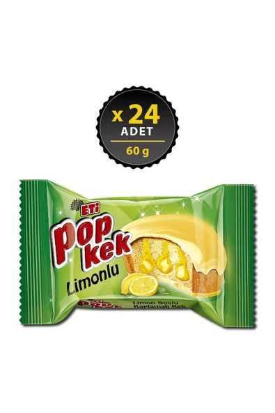 Eti Popkek Limonlu Kek 60 g x 24 Adet
