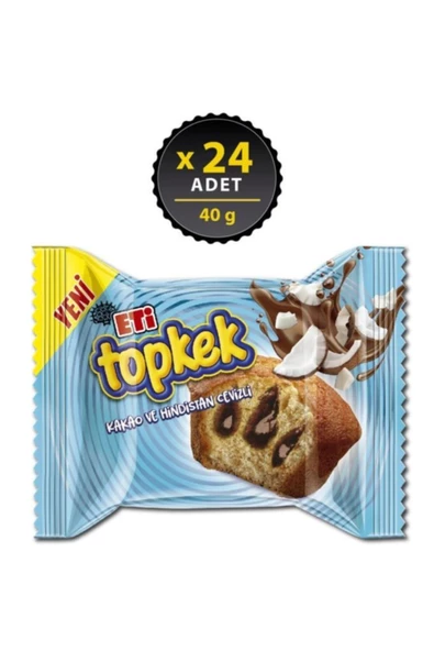 Eti Topkek Kakao ve Hindistan Cevizli 40 g x 24 Adet - 2