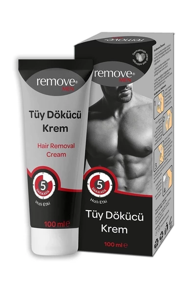 remove Erkek Kişisel Bakım Tüy Dökücü Krem 100 Ml. Tüm Cilt Tipleri