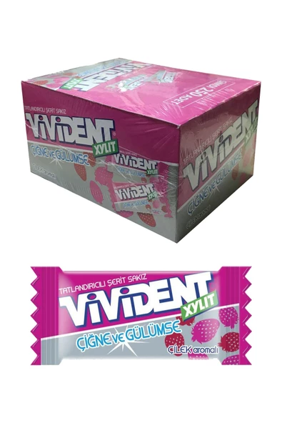 Vivident Tekli Çilek Aromalı Sakız 230 Adet