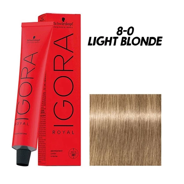 Igora Royal 8-0 Light Blonde Saç Boyası 60ml