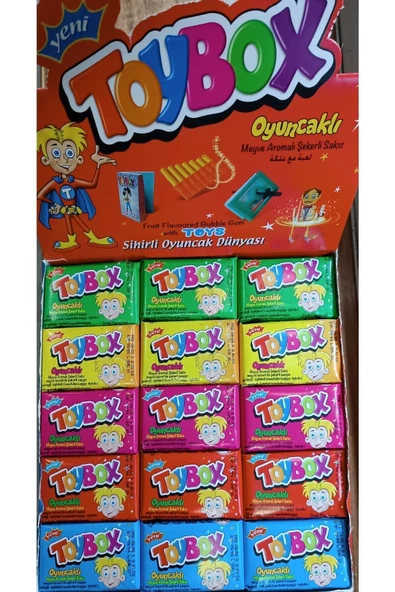 Toybox oyuncaklı sakız kutusu 30 adet - 2