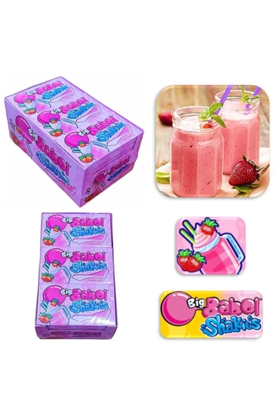 Big Babol Bigbabol Cüzdan Shaikes Çilekli Sakız_18 X 26gr - 2