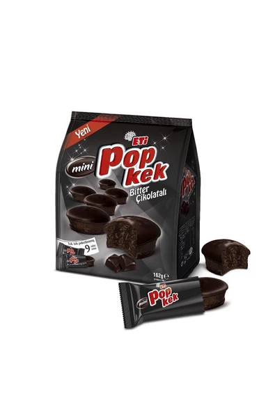 Eti Popkek Mini Bitter Çikolatalı Kek 162 g x 10 Adet - 3