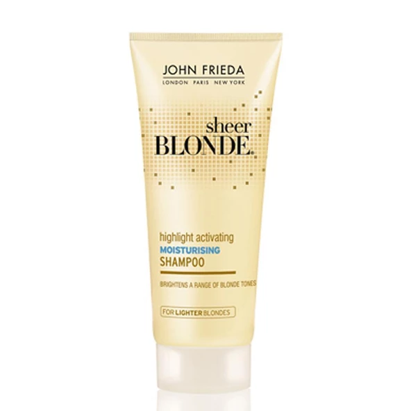 John Frieda Sheer Blonde Moisturising - Seyahat Boy Açık Sarı Saçlar için Şampuan 50 ml