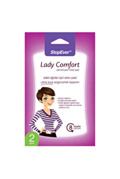 StopEver ( FIRÇALIK HEDİYE ) StopEver Lady Comfort Adet Ağrıları İçin Isıtıcı Ped ( 1 ADET )