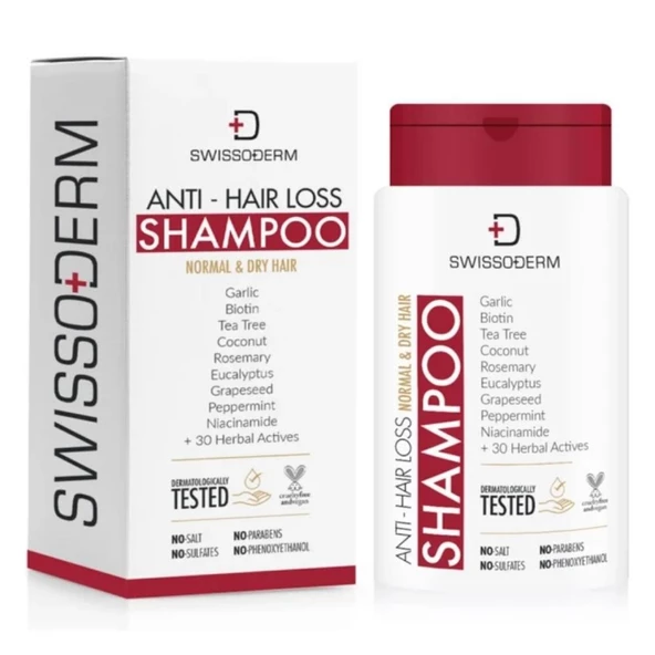 Swissoderm Normal ve Kuru Saçlar İçin Dökülme Karşıtı Şampuan 300ml