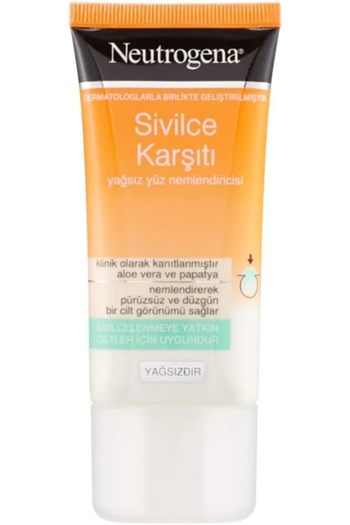 Neutrogena Sivilce Karşıtı Yağsız Yüz Nemlendiricisi 50ml, 50 Ml