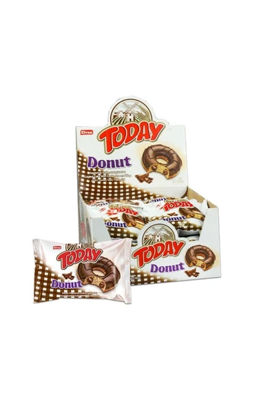 Elvan Today Donut Kek Kakaolu 35 Gr. 24 Adet (1 Kutu)