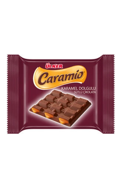 Ülker Caramio Karamelli Kare Çikolata 55 G 6 * Adet