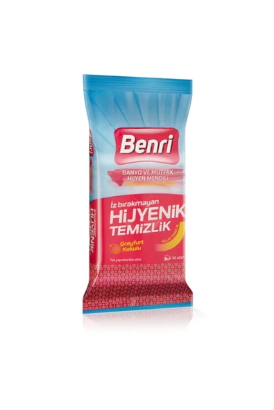 Benri Banyo Ve Mutfak Iz Bırakmayan Hijyen Mendili 50’li