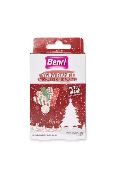 Benri Mutlu Yıllar Yara Bandı Tek Paket 14'lü