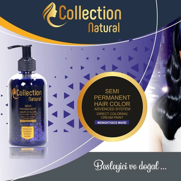 Collection Natural Saç Boyası Gece Mavisi 250ml