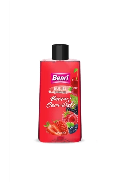 Benri Duş Jeli Benrı Berry Carnıval Dus Jelı Kırmızı Meyveler 500 ml