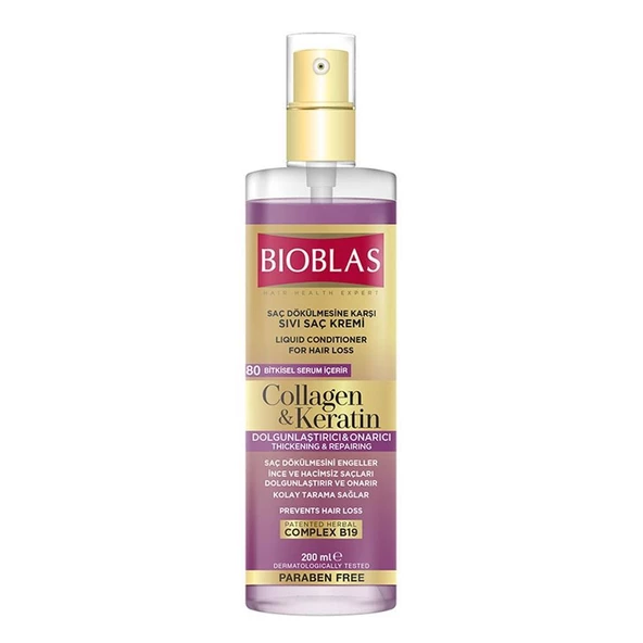 Bioblas Sıvı Saç Kremi Kolajen Keratin 200 ml