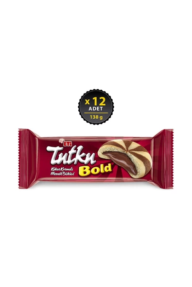 Eti Tutku Bold Kakao KremalI Mozaik Bisküvi 138 g x 12 Adet