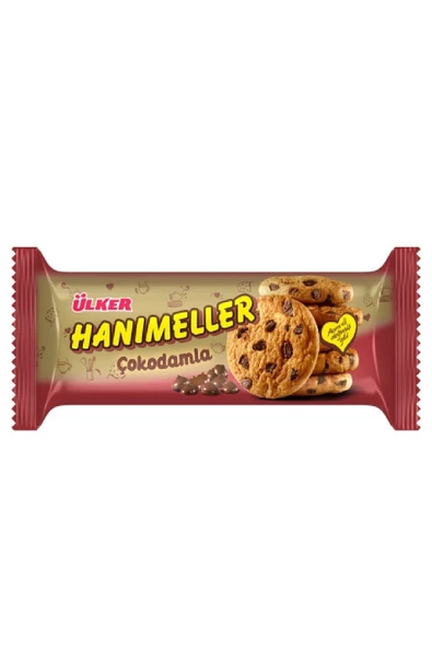 Ülker Hanımeller Çokodamla Kurabiye 82 gram X 18 Adet