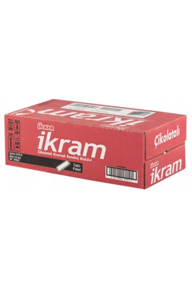 Ülker Ikram Çikolata Kremalı Sandviç Bisküvi 84 gr X 24 Adet - 2