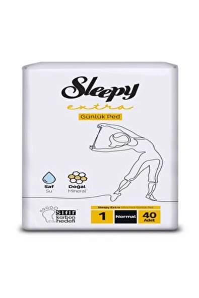 Sleepy ( 3 ADET ) Sleepy Extra Günlük (Boy 1) Süper Normal Ped 40'lı