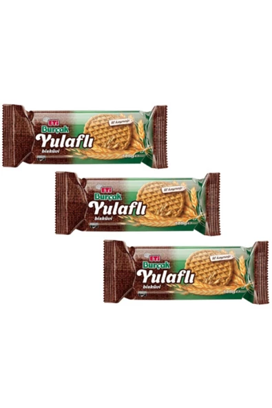 Eti Burçak Yulaflı Bisküvi 125 Gr. X 3 Adet