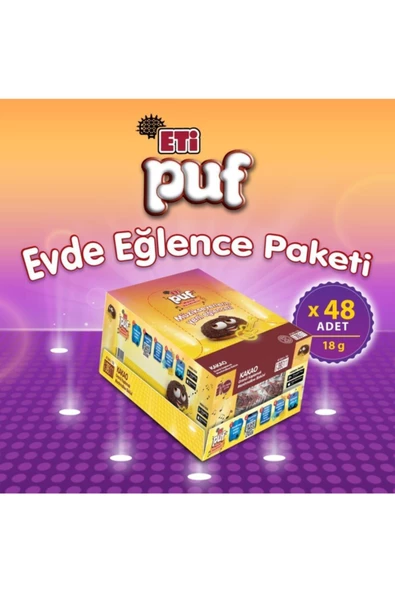 Eti Puf Kakaolu 18gr X 48 Adet