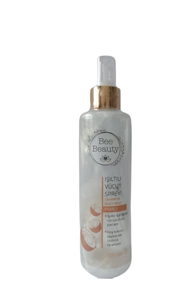 Bee Beauty Işıltılı Vücut Spreyi Hindistan Cevizli 250ml Vücut Parlatıcı Hoş Kokulu